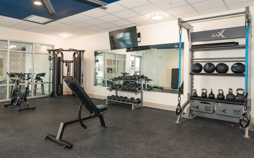 Fitness Center with weights